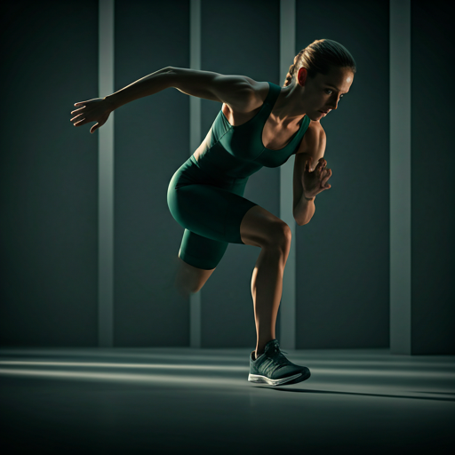 Athlete in motion